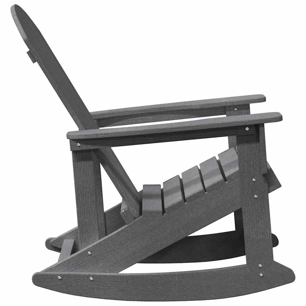 Adirondack Gyngestole 2 pcs Lysegrå HDPE