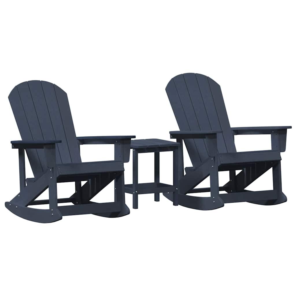 Have lounge sæt Marineblå HDPE