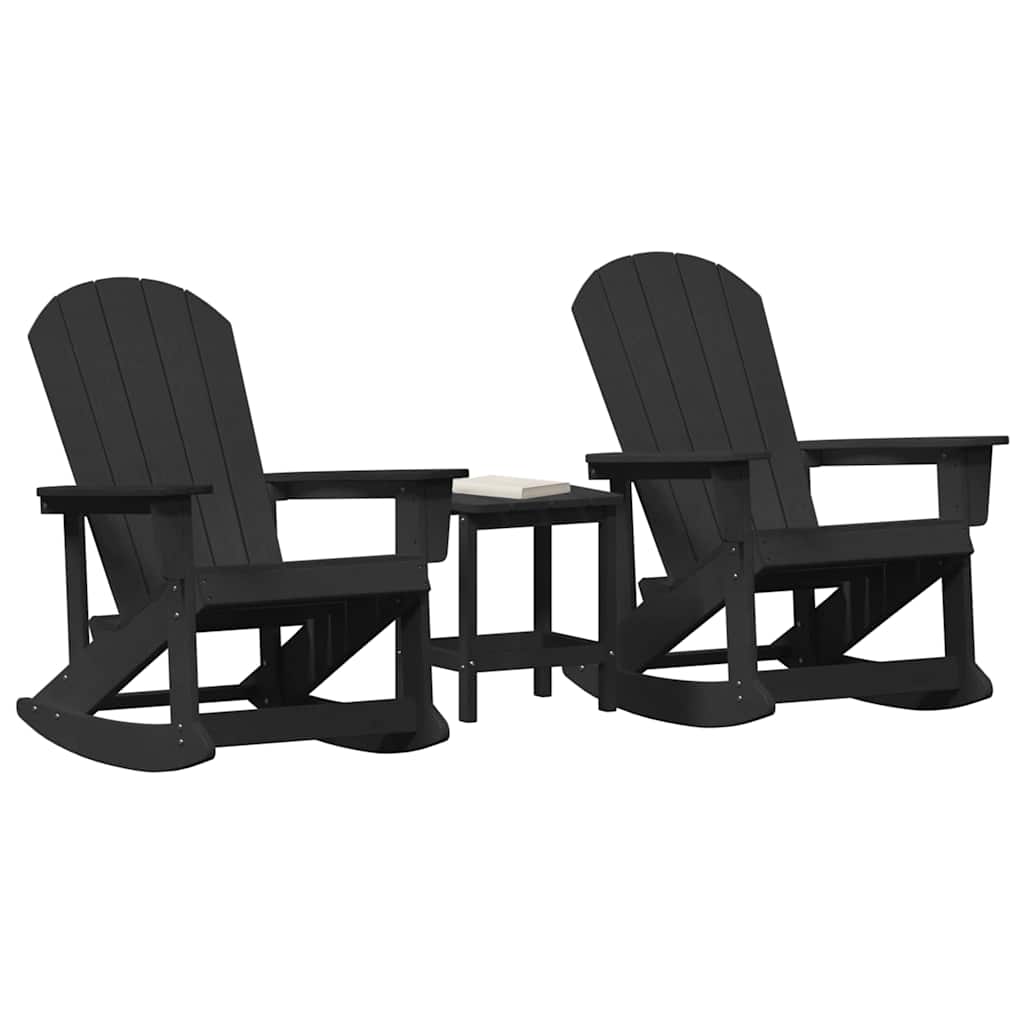 Have lounge sæt Sort HDPE