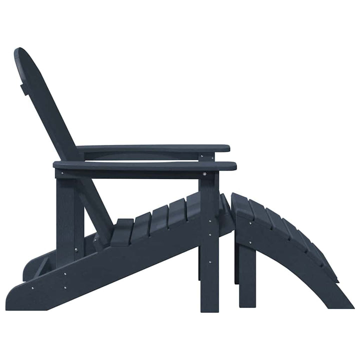 Havemøbler til lounge 2 pcs Marineblå 74 x 82 x 90cm Plastik