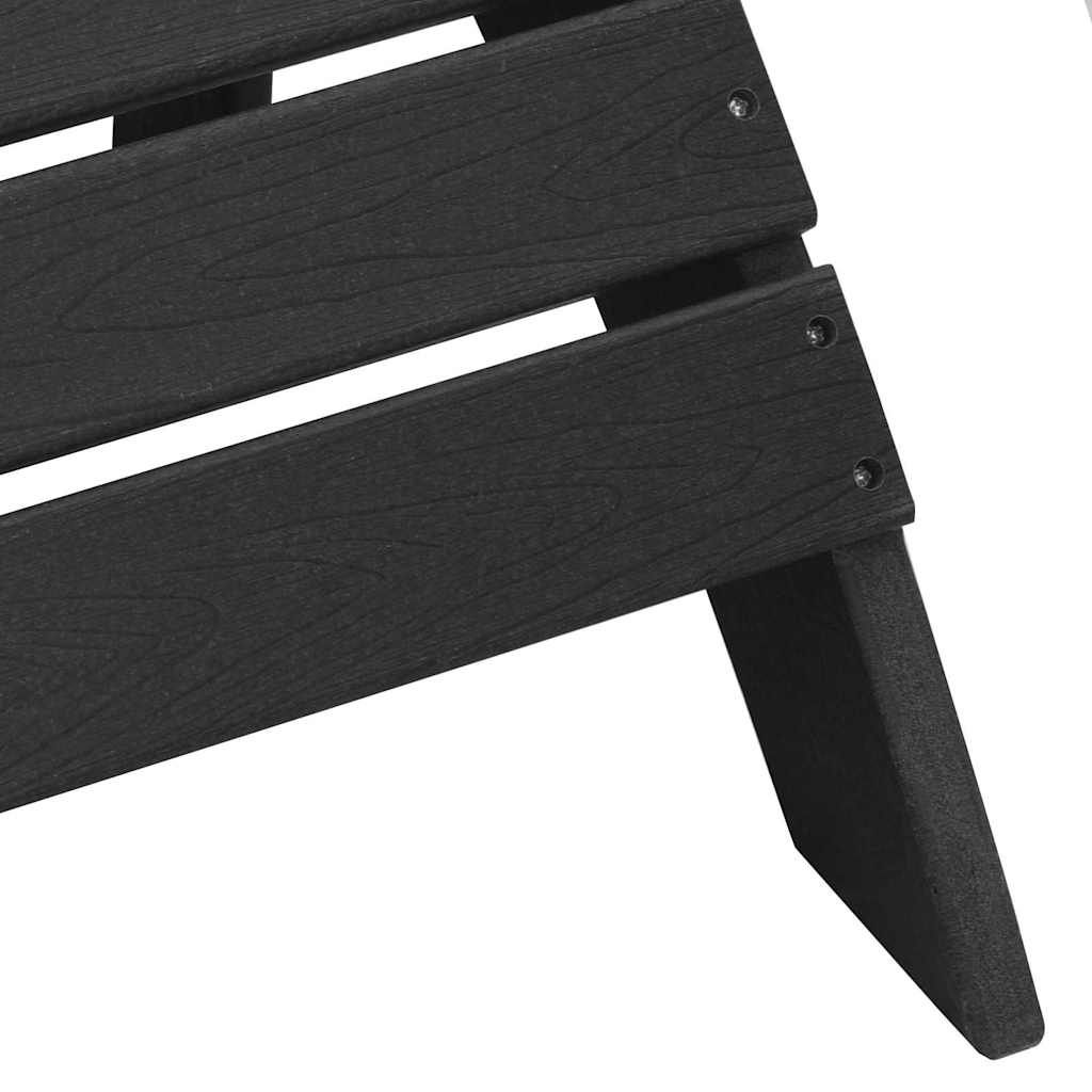 Havemøbler til lounge 2 pcs Sort 74 x 82 x 90cm Plastik