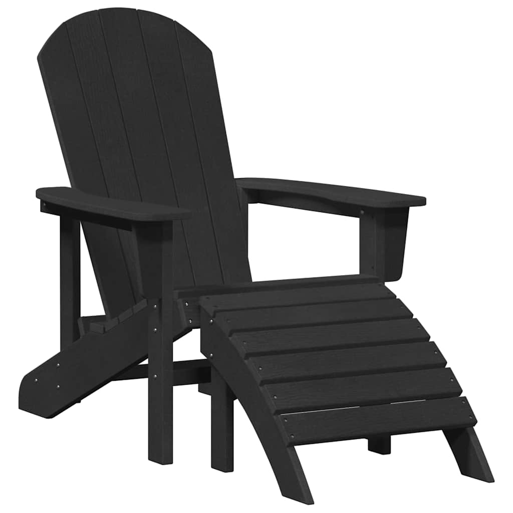 Havemøbler til lounge 2 pcs Sort 74 x 82 x 90cm Plastik