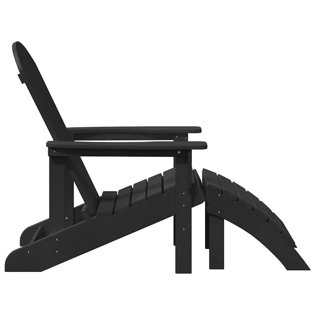 Havemøbler til lounge 2 pcs Sort 74 x 82 x 90cm Plastik