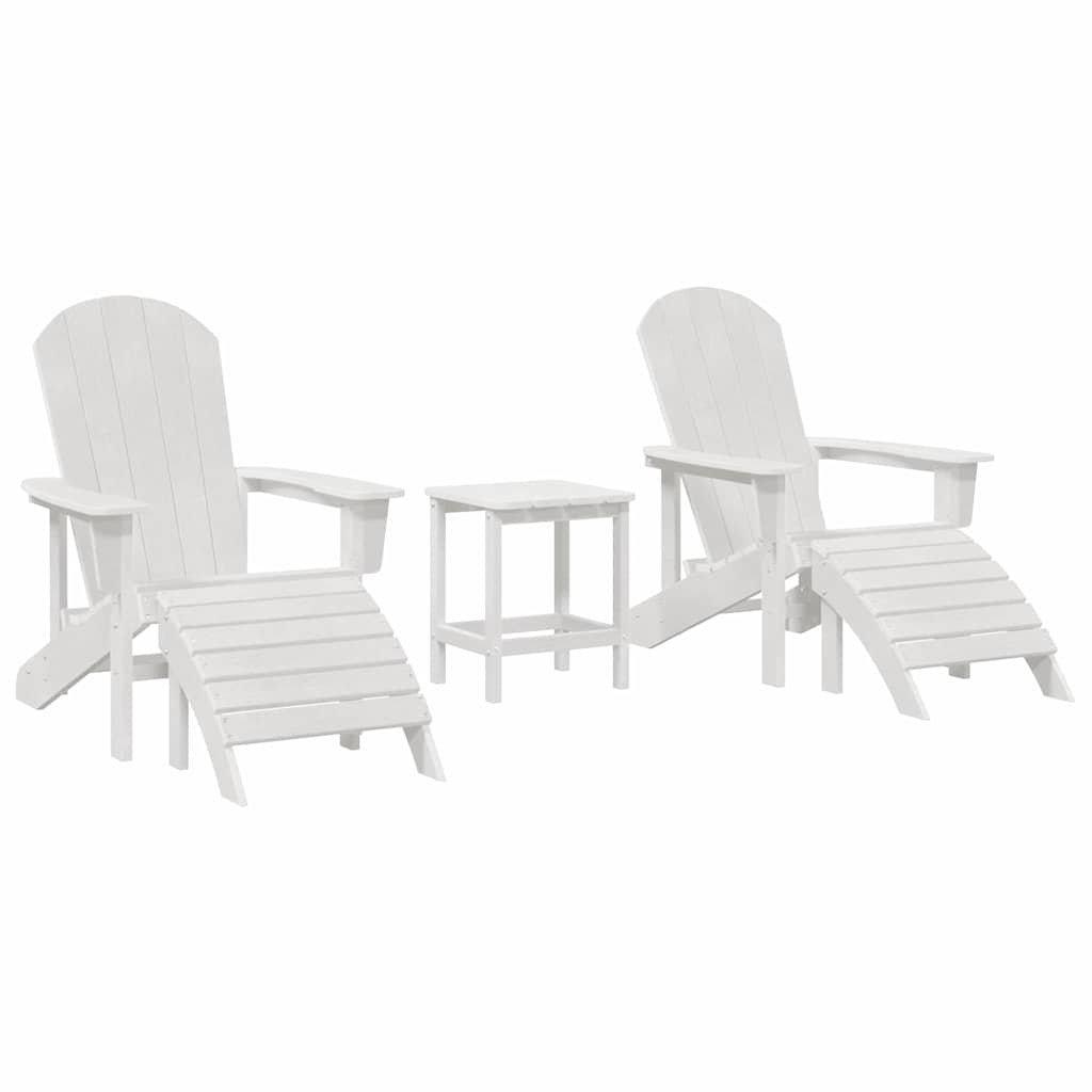Havemøbler til lounge 3 pcs Hvid 38 x 38 x 46cm Plastik