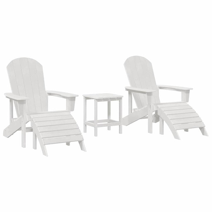 Havemøbler til lounge 3 pcs Hvid 38 x 38 x 46cm Plastik