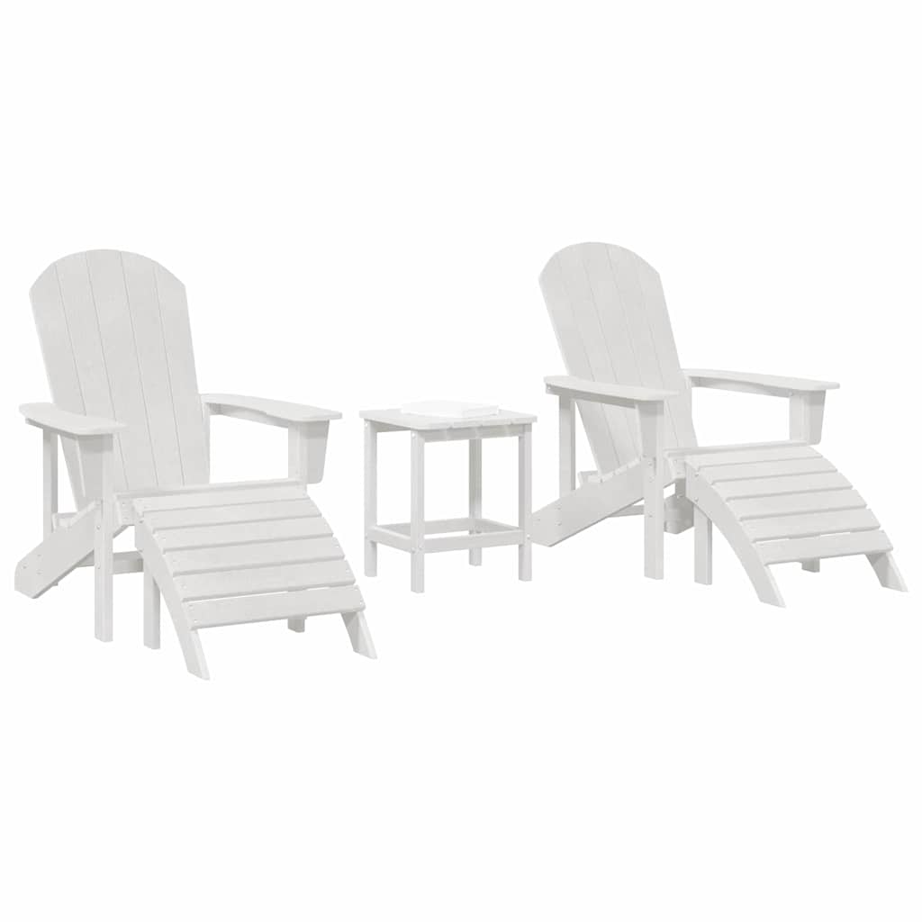 Havemøbler til lounge 3 pcs Hvid 38 x 38 x 46cm Plastik