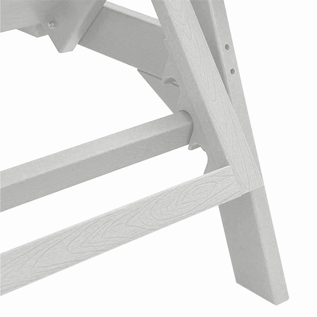 Havemøbler til lounge 2 pcs Hvid 53 x 195.5 x 30cm Polyethylen
