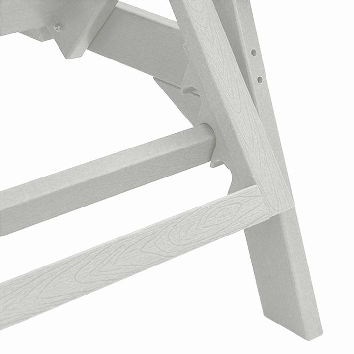 Havemøbler til lounge 2 pcs Hvid 53 x 195.5 x 30cm Polyethylen