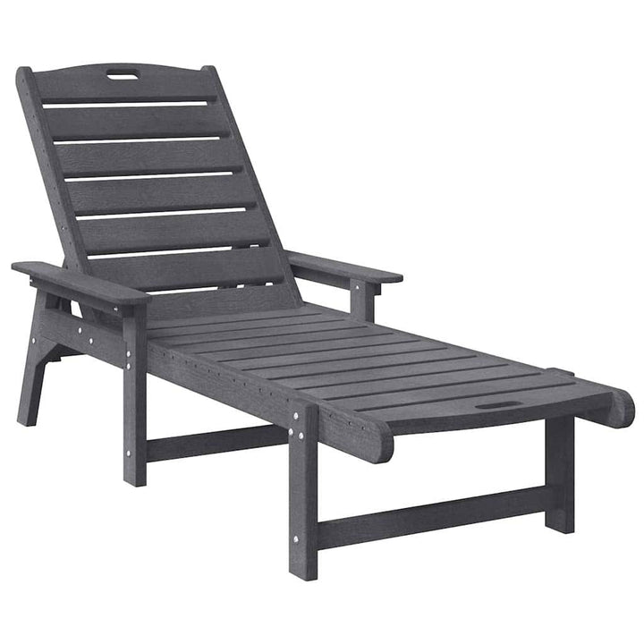 Havemøbler til lounge 2-person 2 pcs Lysegrå 53 x 195.5 x 30cm