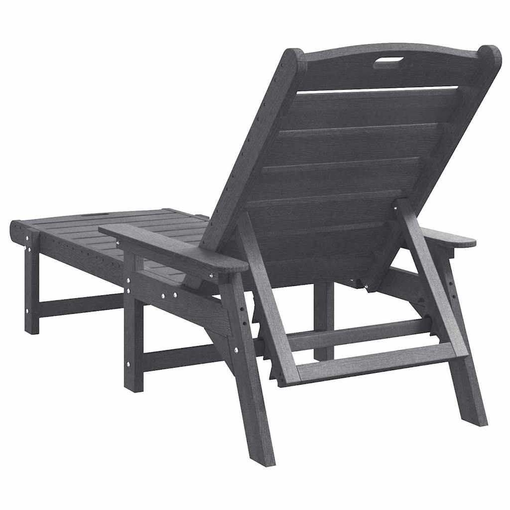 Havemøbler til lounge 2-person 2 pcs Lysegrå 53 x 195.5 x 30cm