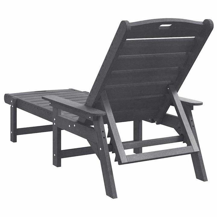 Havemøbler til lounge 2-person 2 pcs Lysegrå 53 x 195.5 x 30cm