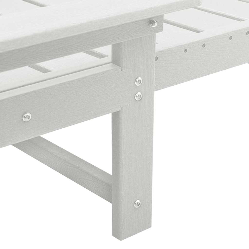 Havemøbler til lounge 3 pcs Hvid 38 x 38 x 46cm Polyethylen
