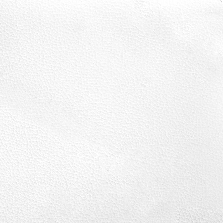 Hovedgærde med LED -strimmellys Vægmonteret Hvid 200 cm PVC