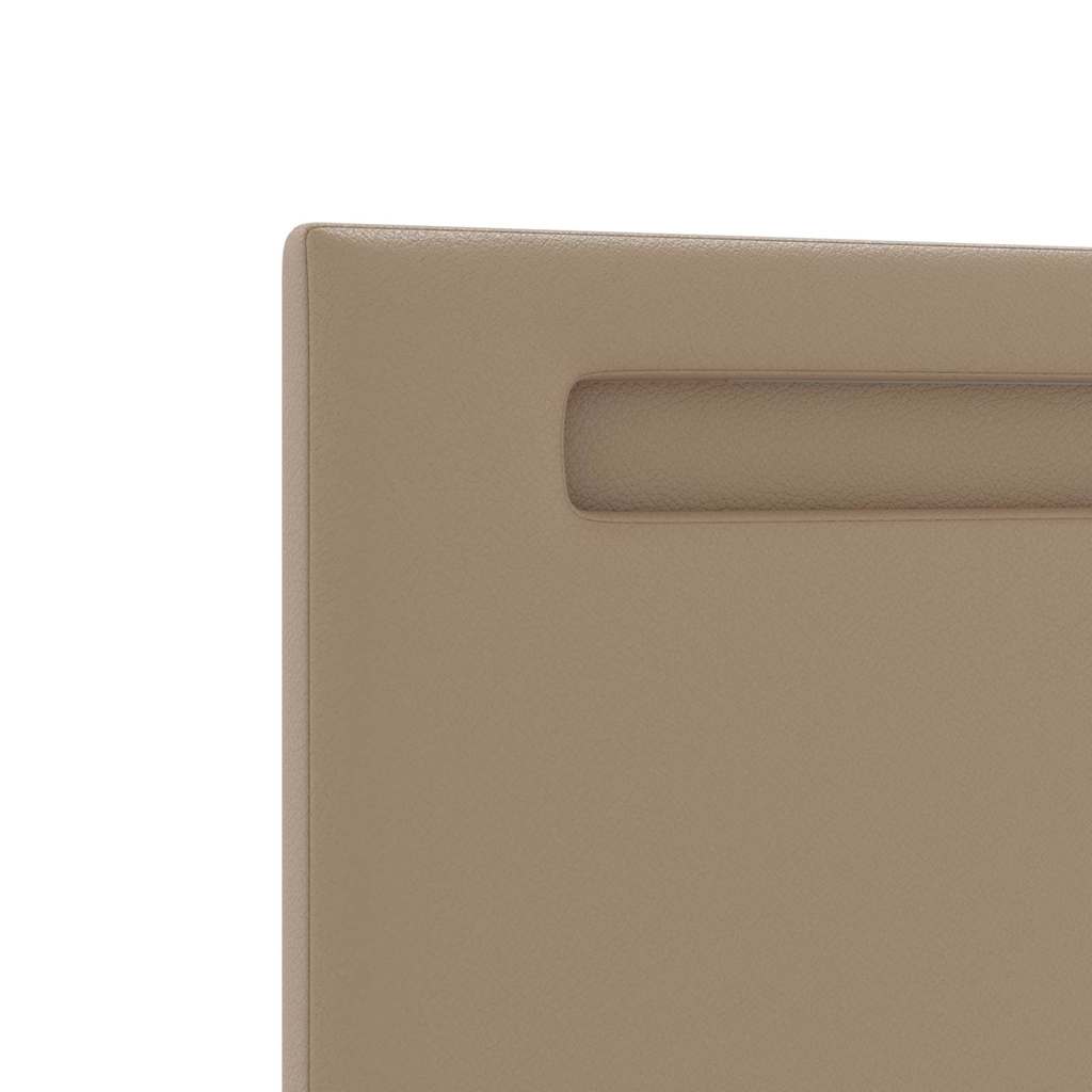 Hovedgærde med LED -strimmellys Cappuccino 200 cm PVC
