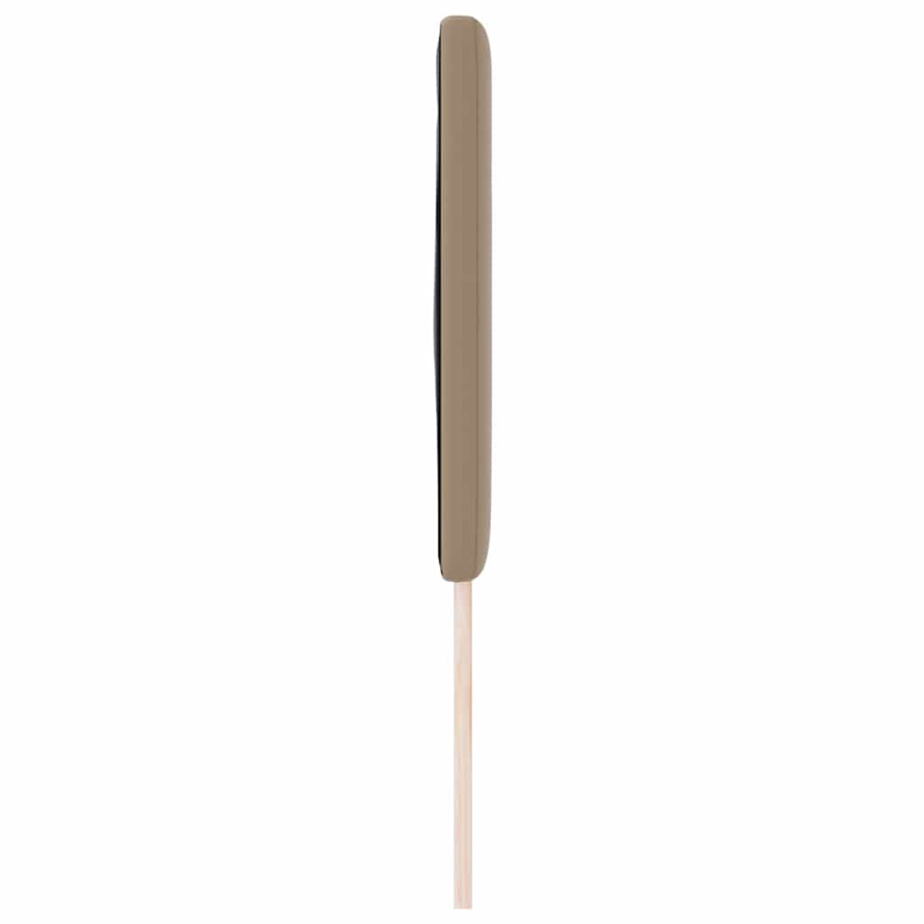 Hovedgærde med LED -strimmellys Cappuccino 200 cm PVC