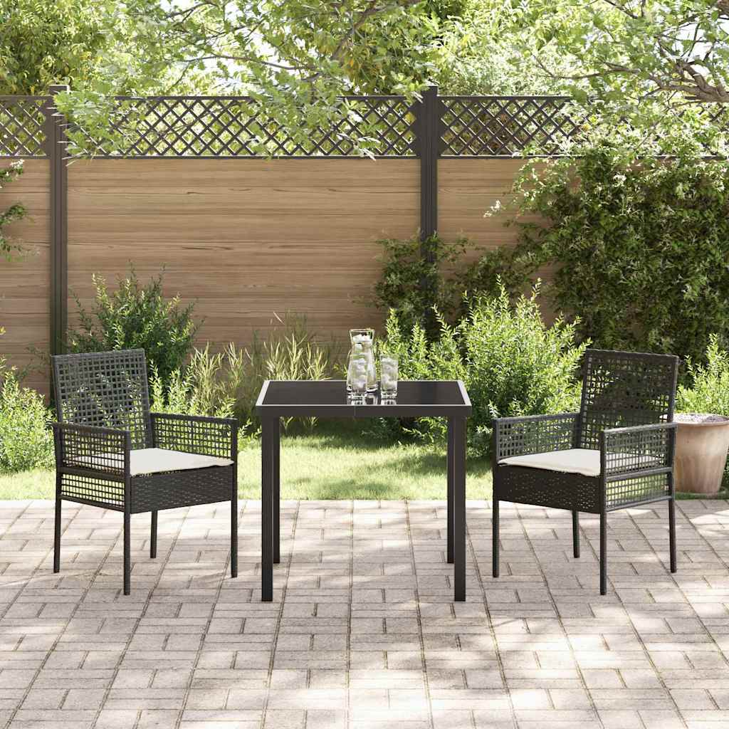 Have Stol 2 pcs Sort 53 x 60 x 85 cm polyrattan