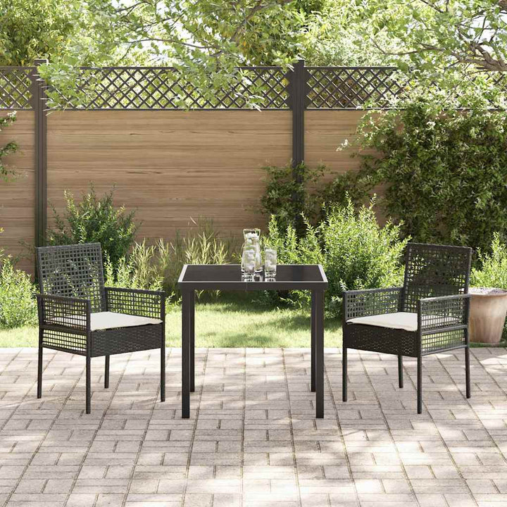 Have Stol 2 pcs Sort 53 x 60 x 85 cm polyrattan