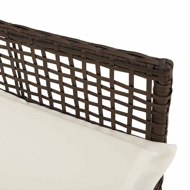 Have Stol 2 pcs Brun 53 x 60 x 85 cm polyrattan