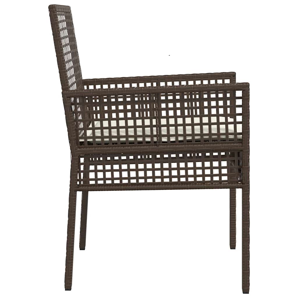 Have Stol 2 pcs Brun 53 x 60 x 85 cm polyrattan