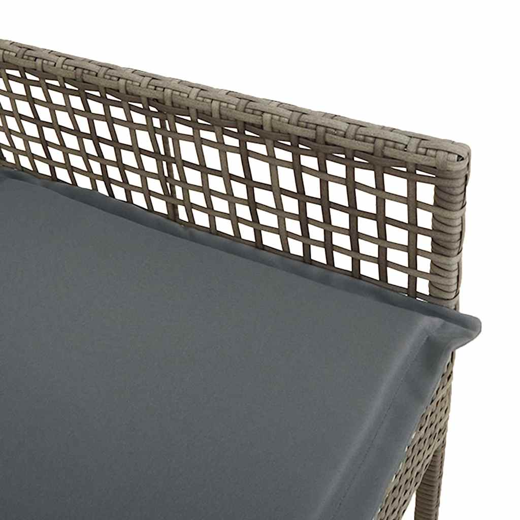 Have Stol 2 pcs Grå 53 x 60 x 85 cm polyrattan