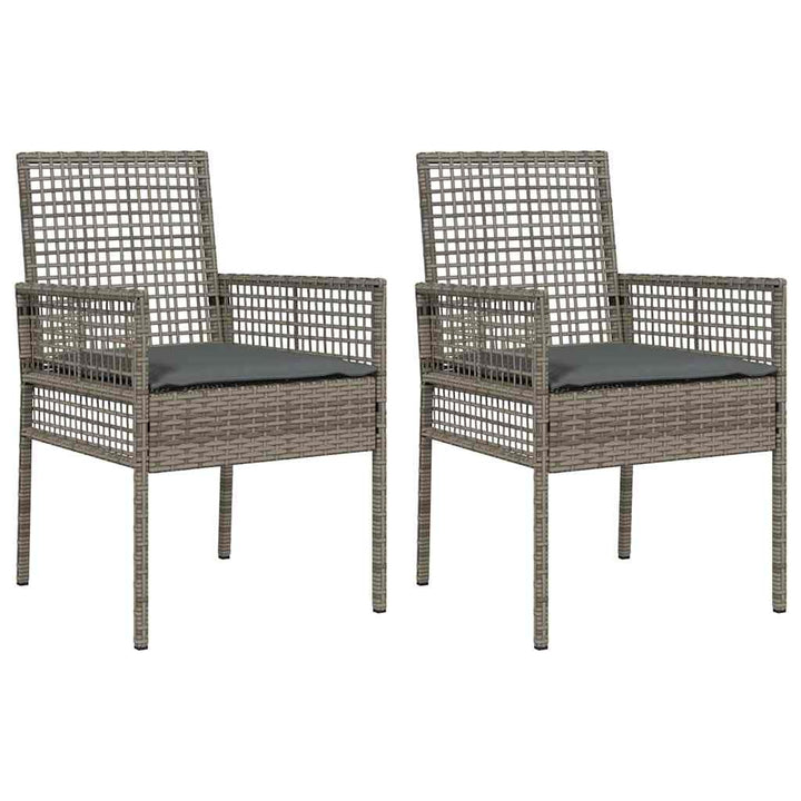 Have Stol 2 pcs Grå 53 x 60 x 85 cm polyrattan