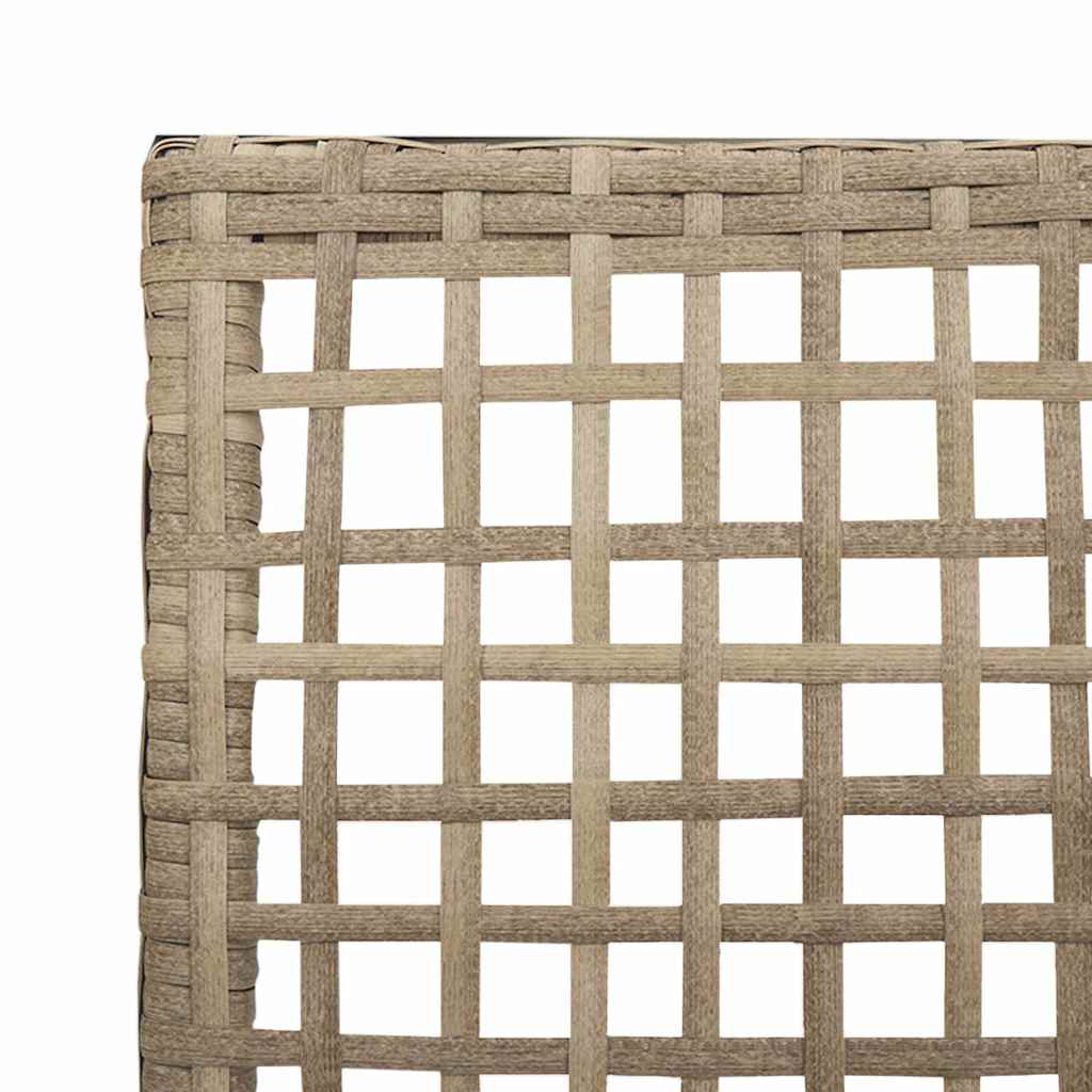 Have Stol 2 pcs Beige 53 x 60 x 85 cm polyrattan