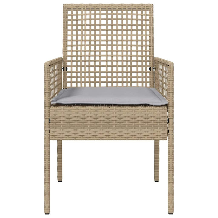 Have Stol 2 pcs Beige 53 x 60 x 85 cm polyrattan