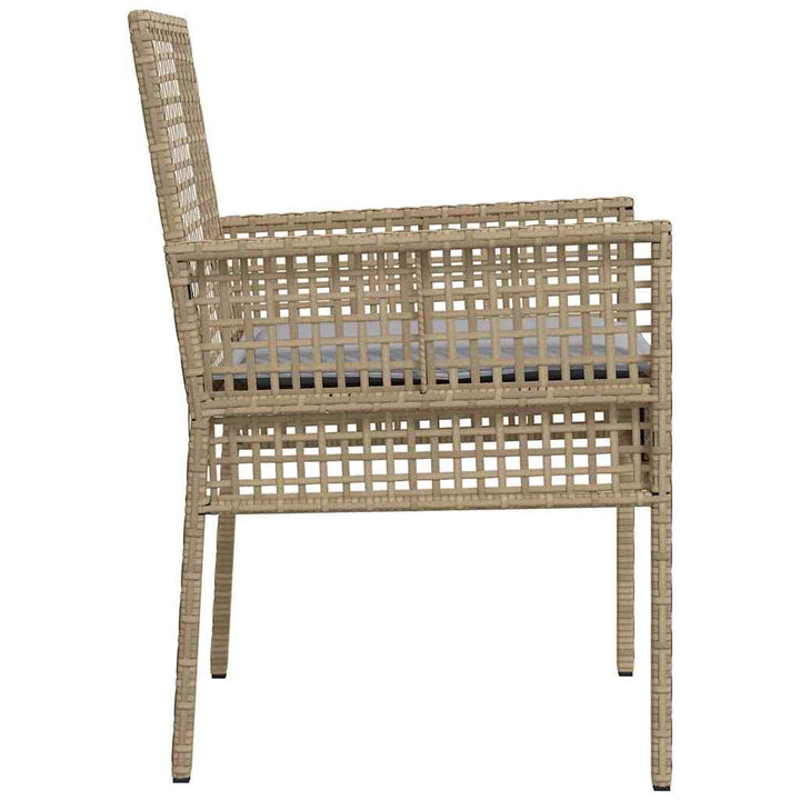 Have Stol 2 pcs Beige 53 x 60 x 85 cm polyrattan