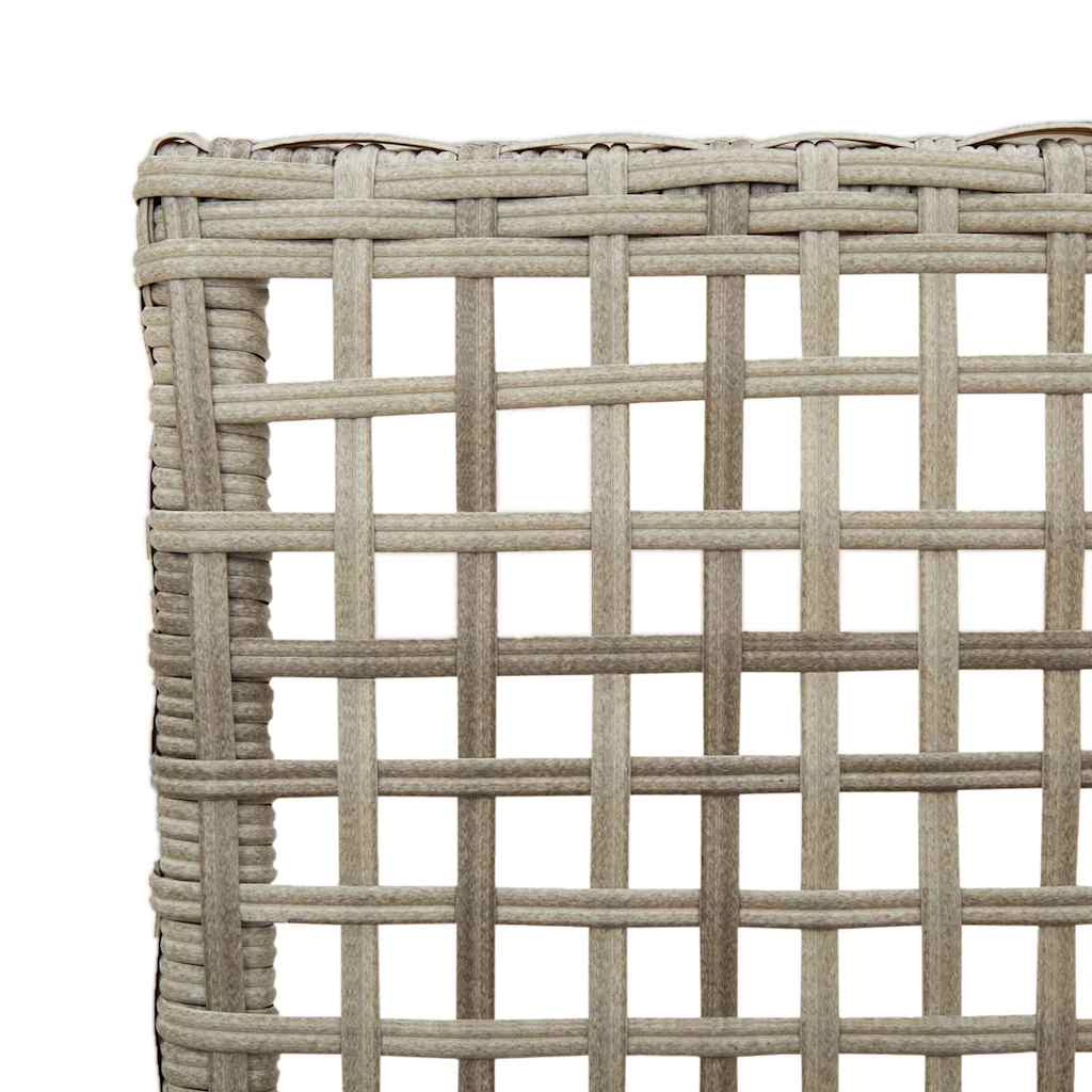 Have Stol 2 pcs Lysegrå 53 x 60 x 85 cm polyrattan