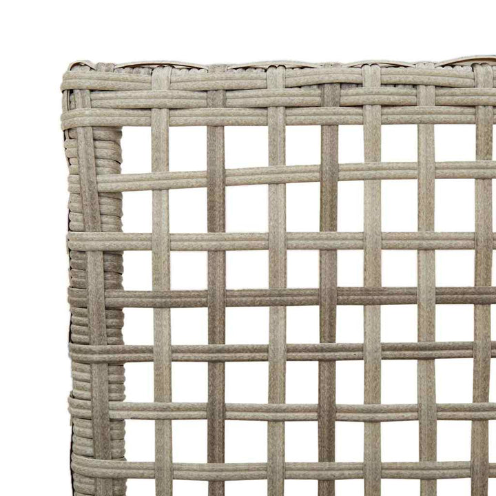 Have Stol 2 pcs Lysegrå 53 x 60 x 85 cm polyrattan