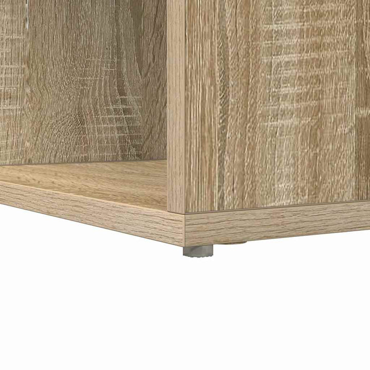 Hjørneskrivebord med hylde Sonoma-eg 101,5 x 149,5 x 149,5 cm