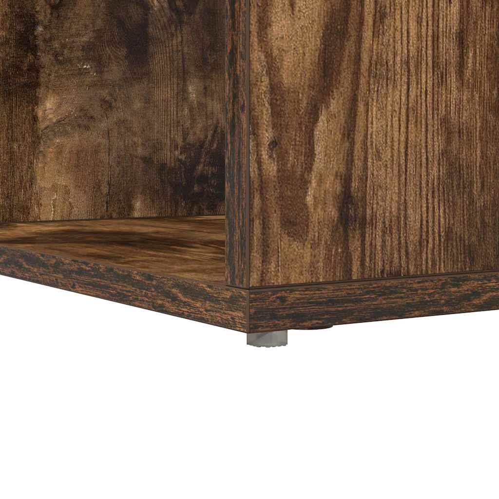 Hjørneskrivebord med hylde Røget eg 101,5 x 149,5 x 149,5 cm
