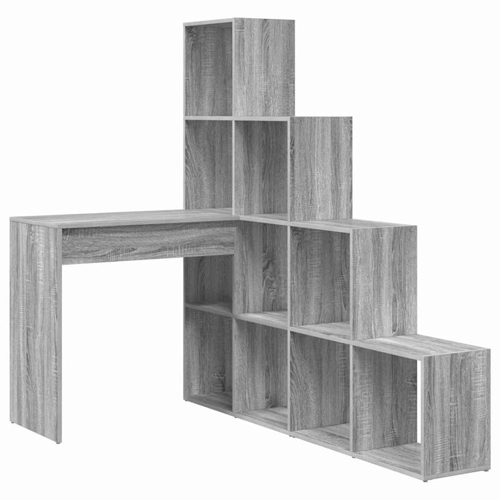 Hjørneskrivebord Grå sonoma-eg 101,5 x 149,5 x 149,5 cm