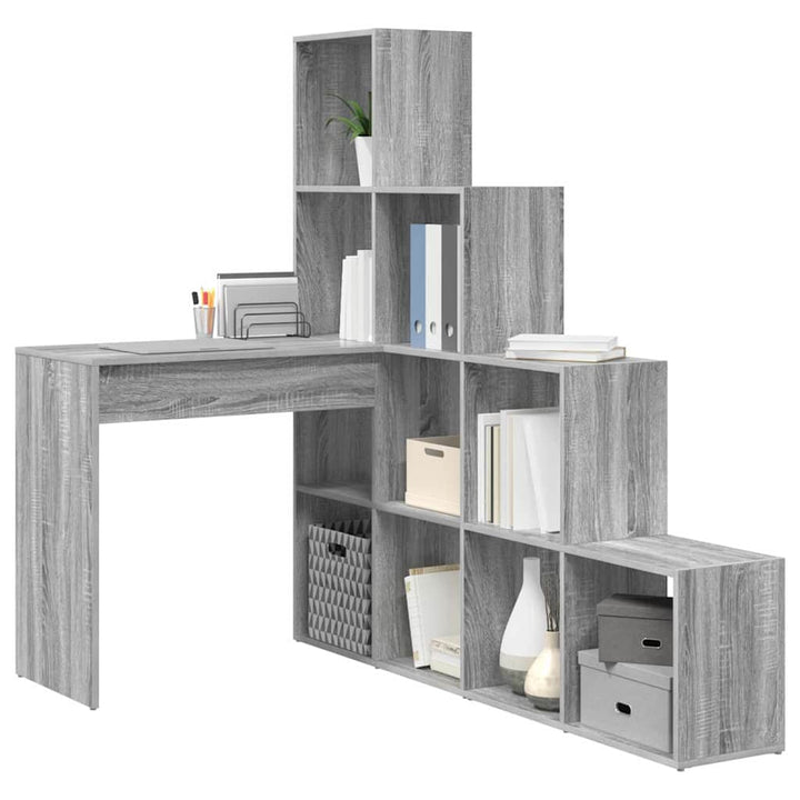 Hjørneskrivebord Grå sonoma-eg 101,5 x 149,5 x 149,5 cm