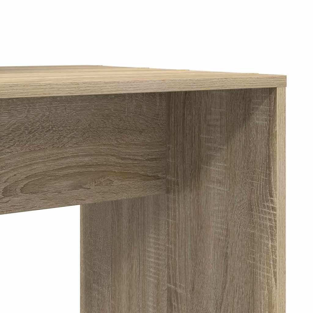 Bord med hylde Sonoma-eg 138.5 x 55 x 143 cm Konstrueret træ