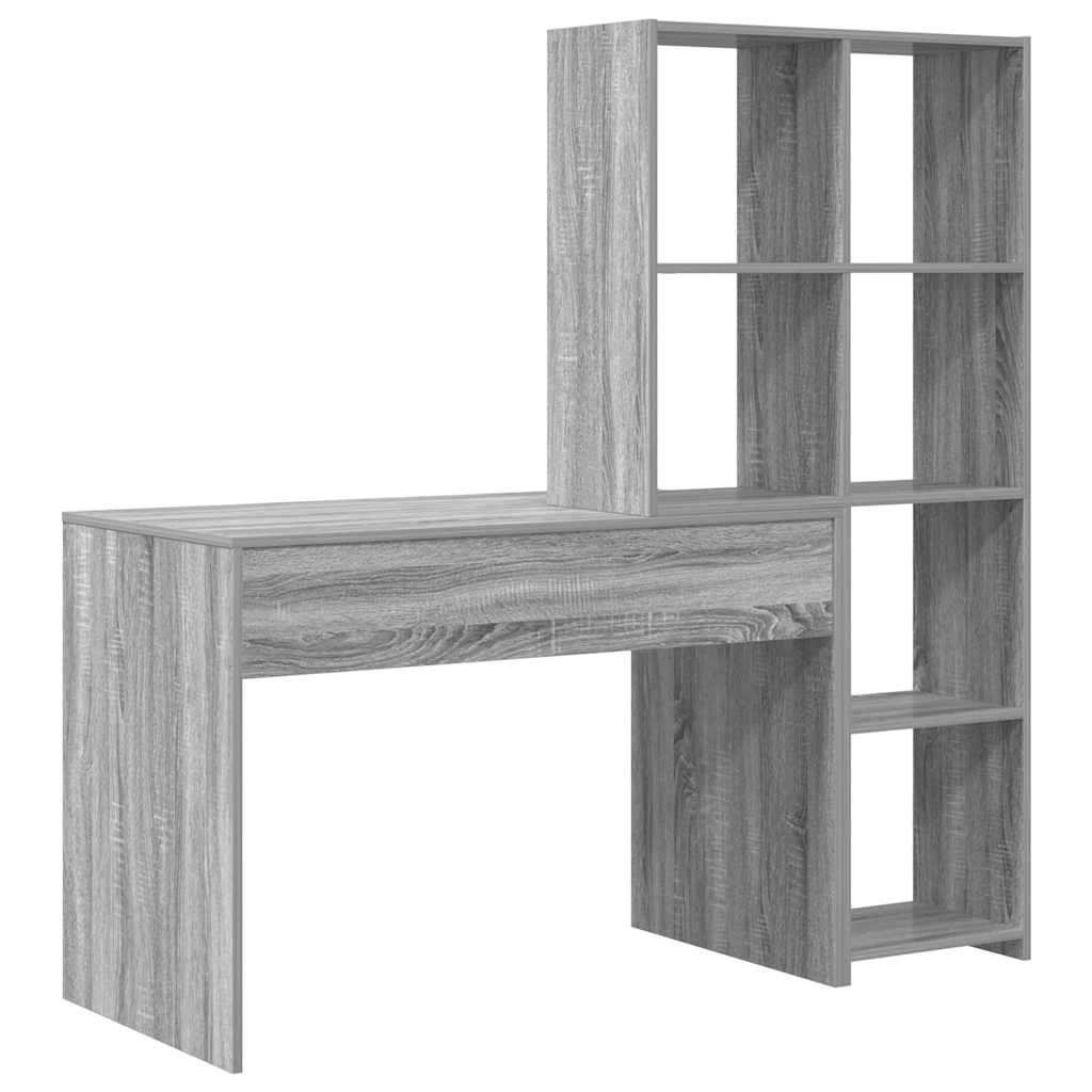 Bord Grå sonoma-eg 138.5 x 55 x 143 cm Konstrueret træ