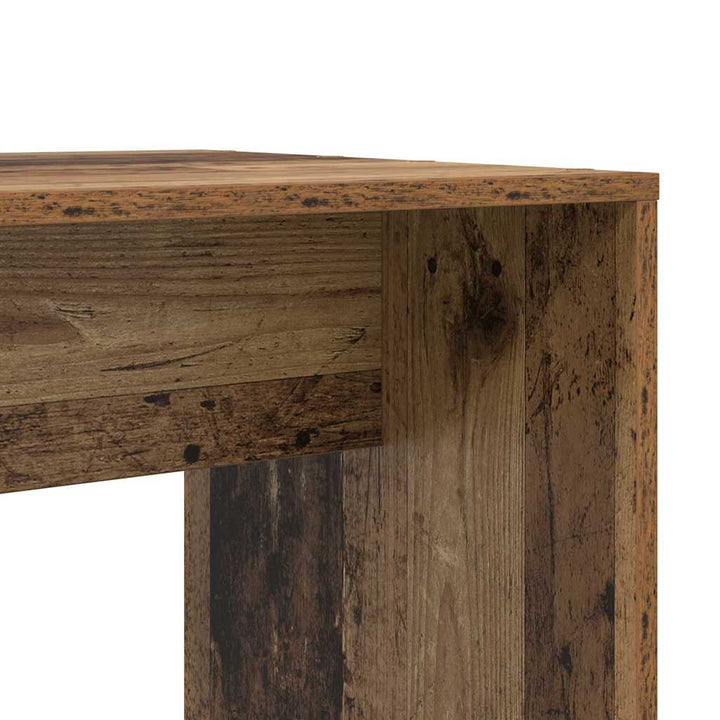 Bord med hylde Gammelt træ 138.5 x 55 x 143 cm Konstrueret træ