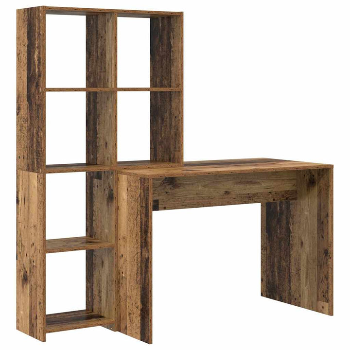 Bord med hylde Gammelt træ 138.5 x 55 x 143 cm Konstrueret træ