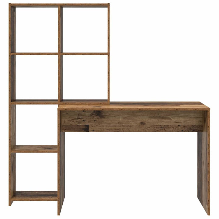 Bord med hylde Gammelt træ 138.5 x 55 x 143 cm Konstrueret træ