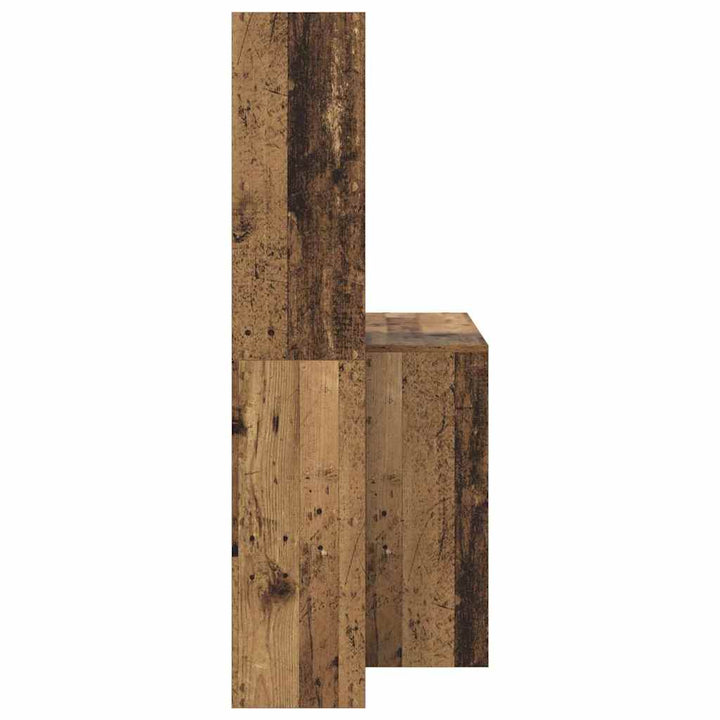 Bord med hylde Gammelt træ 138.5 x 55 x 143 cm Konstrueret træ