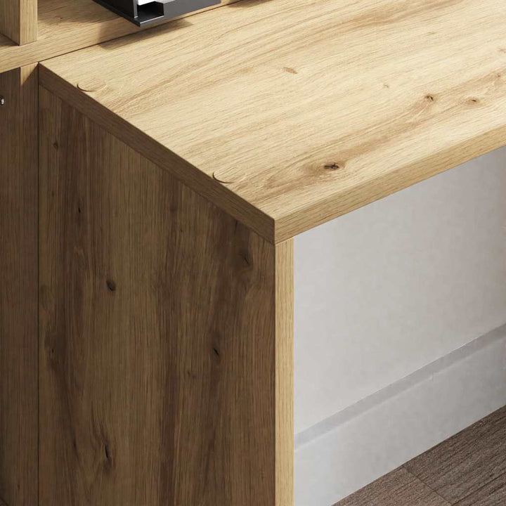 Bord med hylde artisan eg 138.5 x 55 x 143 cm Konstrueret træ