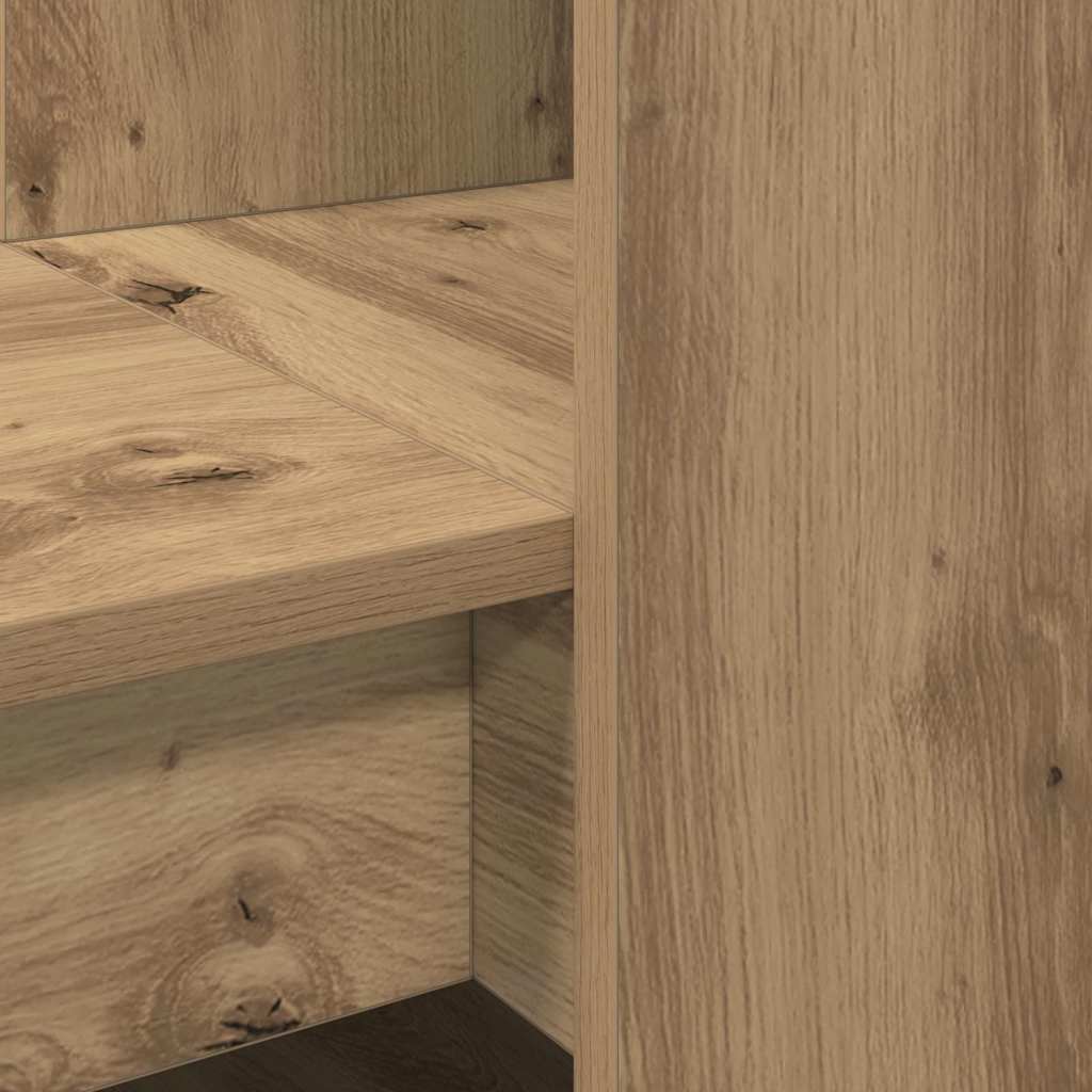 Bord med hylde artisan eg 122 x 67 x 145 cm Konstrueret træ