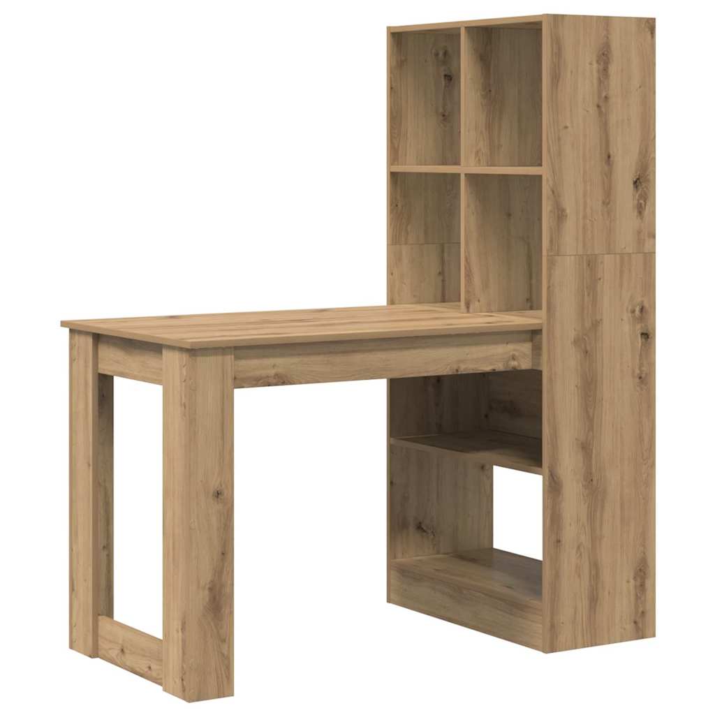 Bord med hylde artisan eg 122 x 67 x 145 cm Konstrueret træ