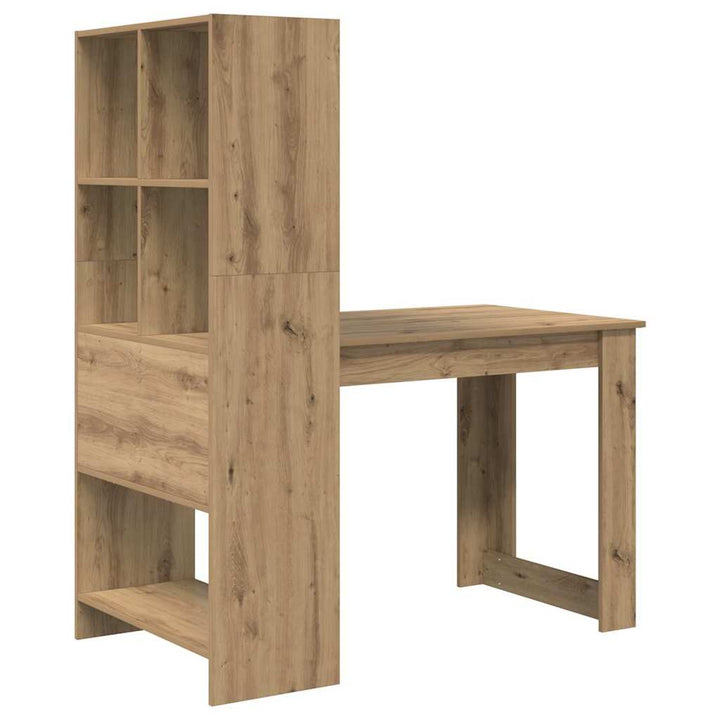 Bord med hylde artisan eg 122 x 67 x 145 cm Konstrueret træ
