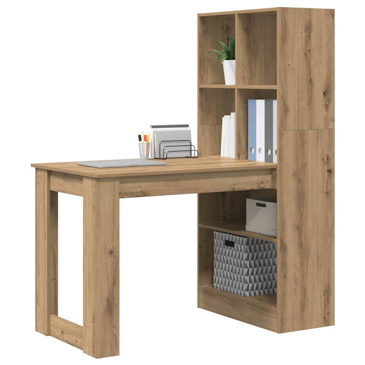 Bord med hylde artisan eg 122 x 67 x 145 cm Konstrueret træ
