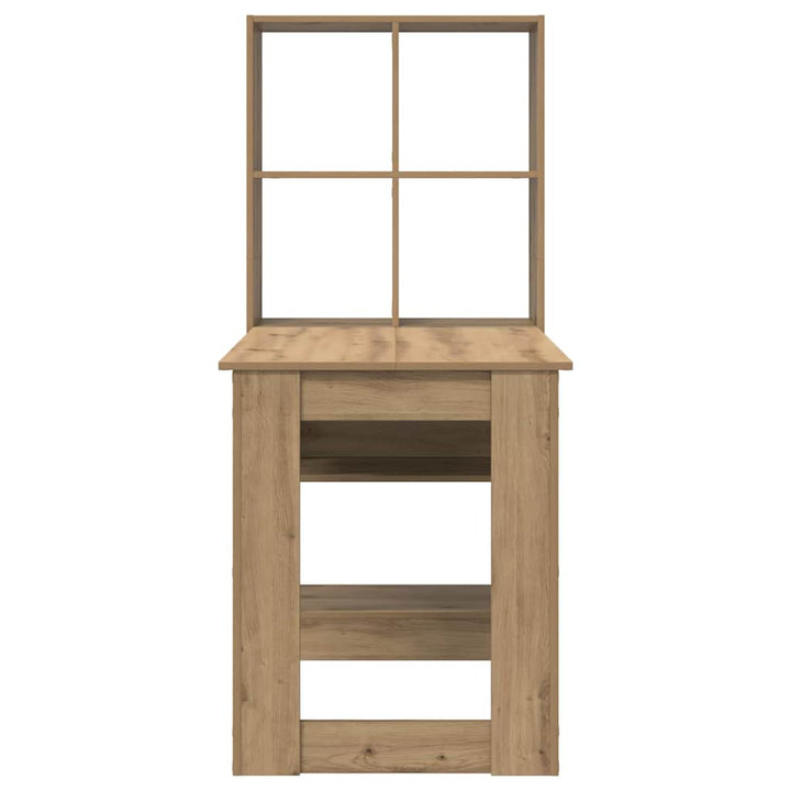 Bord med hylde artisan eg 122 x 67 x 145 cm Konstrueret træ