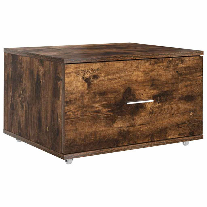 Bord med skuffe Røget eg 131,5 x 50 x 106,5 cm Konstrueret træ