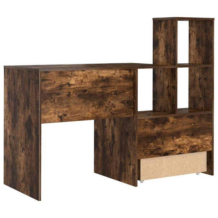Bord med skuffe Røget eg 131,5 x 50 x 106,5 cm Konstrueret træ