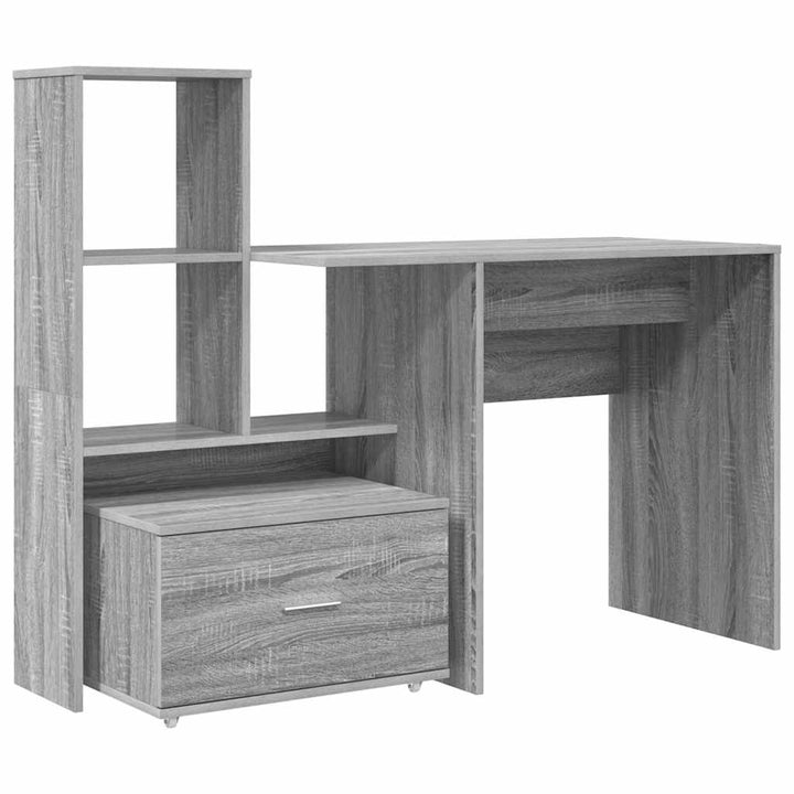 Bord Grå sonoma-eg 131,5 x 50 x 106,5 cm Konstrueret træ