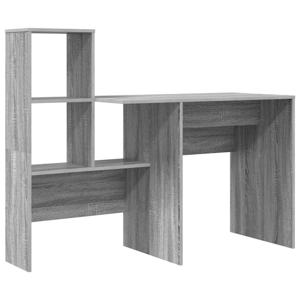Bord Grå sonoma-eg 131,5 x 50 x 106,5 cm Konstrueret træ